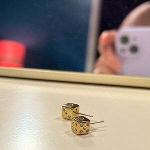 Kate Spade ♠️ Elegant Gold  🎲 Stud Earrings